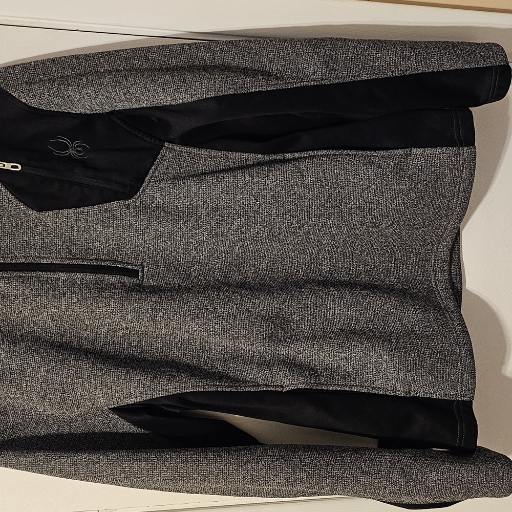 Spyder Gray and Black Lightweight Jacket